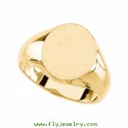 14K Yellow Gold Signet Ring