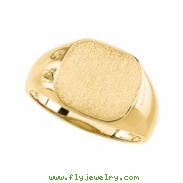 14K Yellow Gold Signet Ring