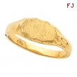 14K Yellow Gold Signet Ring