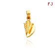 14K Yellow Gold Small Conch Shell Pendant
