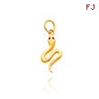 14K Yellow Gold Small Snake Charm