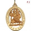 14K Yellow Gold St. Christopher Medal