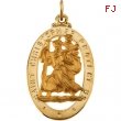 14K Yellow Gold St. Christopher Medal