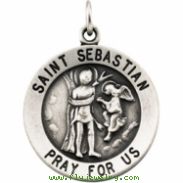 14K Yellow Gold St. Seabastian Medal