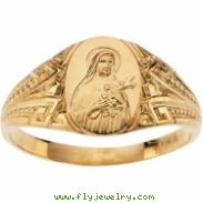 14K Yellow Gold St. Theresa Ring