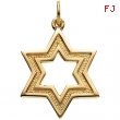 14K Yellow Gold Star Of David