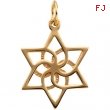 14K Yellow Gold Star Of David