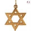 14K Yellow Gold Star Of David Pendant