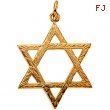 14K Yellow Gold Star Of David Pendant