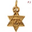 14K Yellow Gold Star Of David Pendant