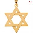 14K Yellow Gold Star Of David Pendant