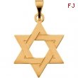 14K Yellow Gold Star Of David Pendant