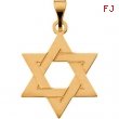 14K Yellow Gold Star Of David Pendant