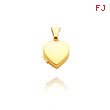 14K Yellow Gold Tiny Polished Heart-Shaped Locket