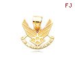 14K Yellow Gold U.S. Air Force Pendant