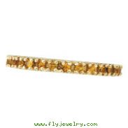 14K Yellow Gold Yellow Sapphire Eternity Guard Ring