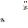 14K Yellow PAIR 04.25 MM;P;CHILDRENS CZ EARRING Youth Cz Earring