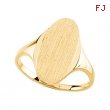 14K Yellow RING Signet Ring