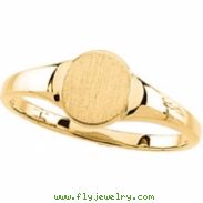 14K Yellow RING Signet Ring