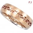 14K Yellow White Gold Bridal Duo Laser Pierced Comfort Fit Band