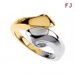 14K Yellow White Gold Metal Fashion Ring