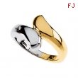 14K Yellow White Gold Metal Fashion Ring