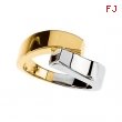 14K Yellow White Gold Two Tone Metal Fashion Ring