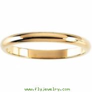 14kt Rose 01.50 mm Half Round Band