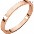 14kt Rose 02.00 mm Flat Band