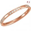 14kt Rose 06.00 1/6CTW DIAMOND ETERNITY BAND