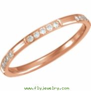 14kt Rose 06.00 1/6CTW DIAMOND ETERNITY BAND