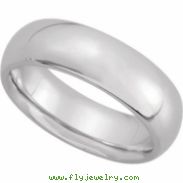 14kt Rose 06.00 mm Comfort Fit Band