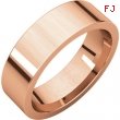 14kt Rose 06.00 mm Flat Comfort Fit Band