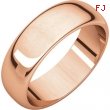 14kt Rose 06.00 mm Half Round Band