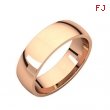 14kt Rose 06.00 mm Light Comfort Fit Band