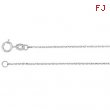 14kt Rose 07.00 INCH Polished DIAMOND CUT CABLE CHAIN