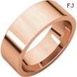 14kt Rose 07.00 mm Flat Comfort Fit Band