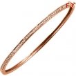 14kt Rose 1/3 CTW Diamond Bangle Bracelet