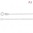 14kt Rose 16.00 INCH Polished DIAMOND CUT CABLE CHAIN