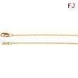 14kt Rose 18 INCH Polished LASERED TITAN ROPE CHAIN