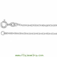 14kt Rose 20.00 INCH CARDED Polished SOLID ROPE CHAIN