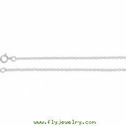 14kt Rose 20.00 INCH Polished SOLID CABLE CHAIN