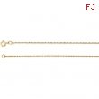 14kt Rose 24.00 INCH Polished ROPE CHAIN