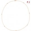 14kt Rose Complete with Stone Diamond 1/3 CTW 24.00 Inch 1/3 CTW Diamond Necklace