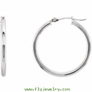 14kt Rose PAIR 20.00 MM NONE HOOP EARRINGS