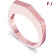 14kt Rose RING Polished METAL FASHION STACKABLE RING