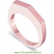 14kt Rose RING Polished METAL FASHION STACKABLE RING