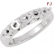 14kt White .03 CT TW SEMI NONE DIAMOND SEMI-MOUNT RING