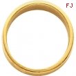 14kt White 04.00 mm Flat Tapered Band
