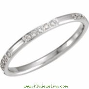 14kt White 06.00 1/6CTW DIAMOND ETERNITY BAND